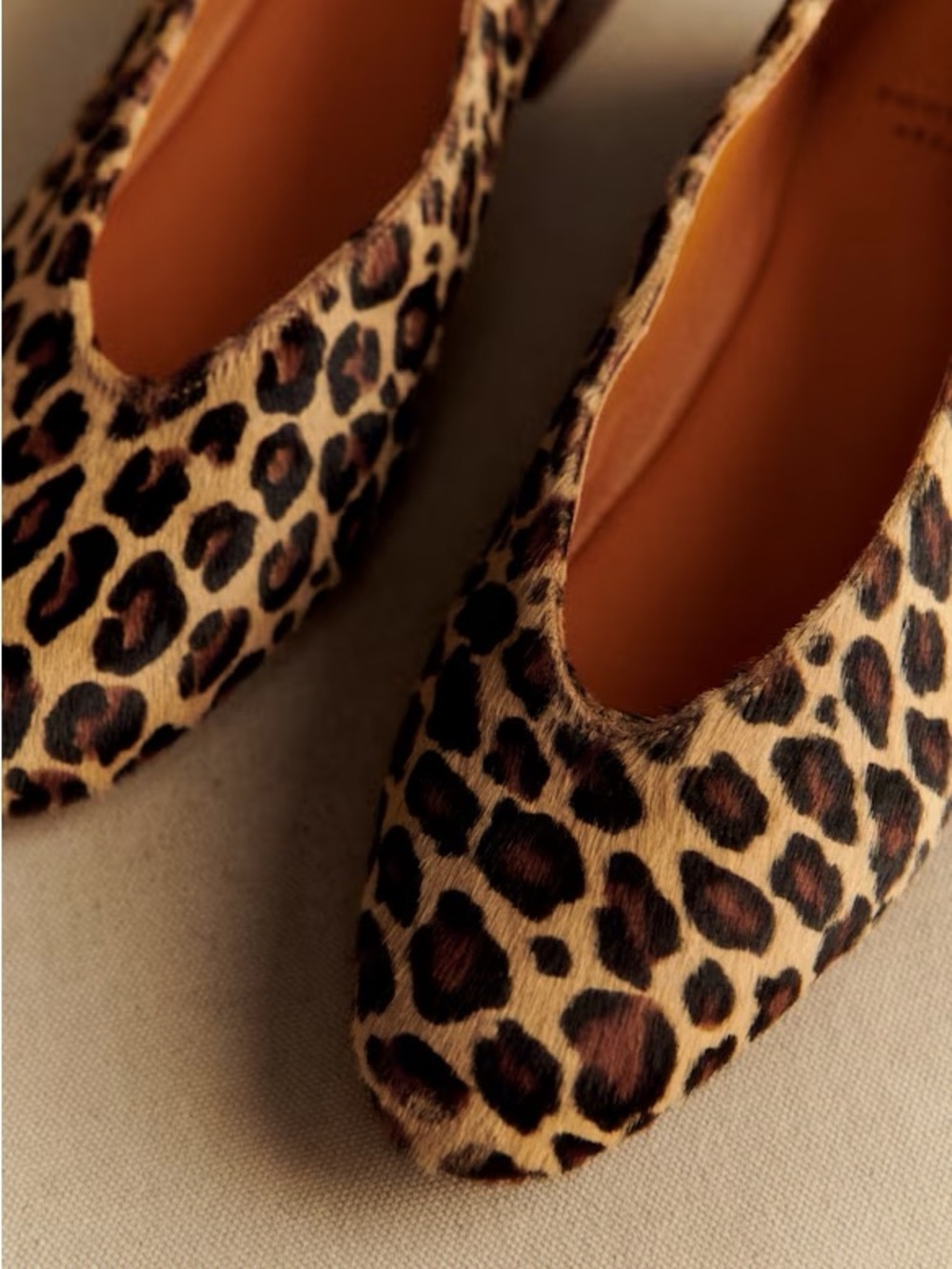 SÉZANE MATILDA LOW BALLET FLATS Leopard Print Brown/Black